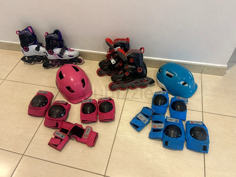 2 full sets Kids Roller blades632462463650571126