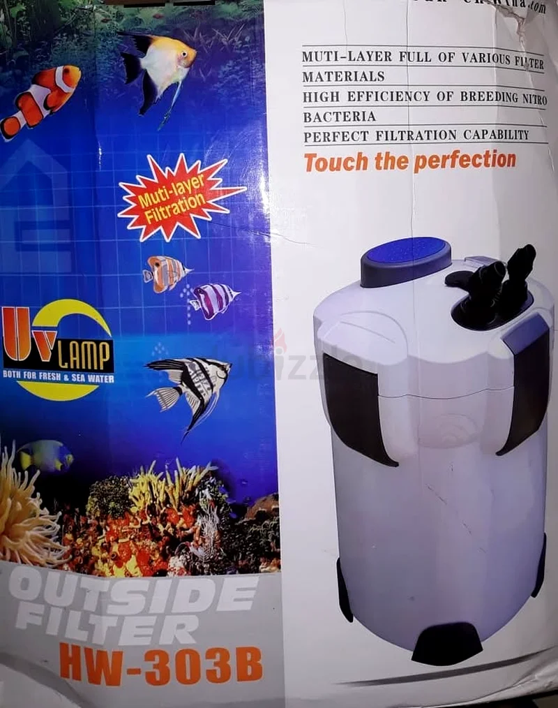 Aquarium with external filter for sweet or salt water63232649004417112