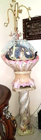 Fountain italy Porcelain Capodimonte with water  lights