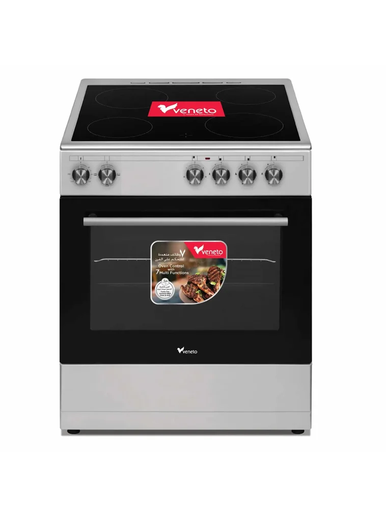 Brand New Veneto Electric 4 Burner Ceramic Cooking Range 60 x 60 cmStainless Steel VEC6662932694323458113