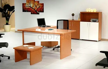 Office Set(Desk, back Cabinet, Table) Custom Made