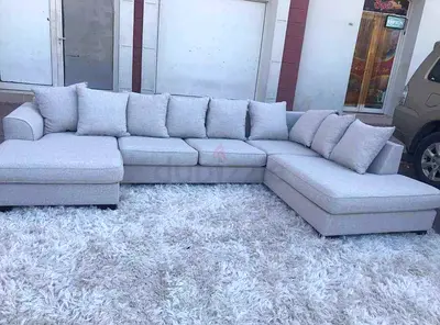 The One king stone Ushape Sofa Light Grey