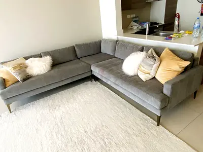 High Quality Wést élm Ãndes Corner LShape Sofa perfect Condition