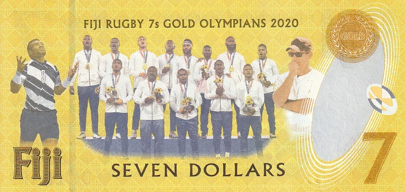 FIJI 7 DOLLARS COMMEMORATIVE BANKNOTE 202263264070140801111