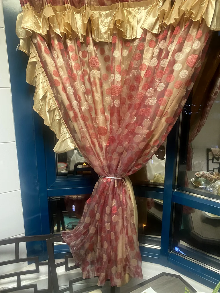 Sheer curtain with lining for the kitchen63221344957059113