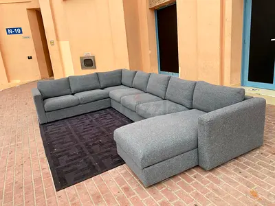 IKEA Vimle Corner Ushape Sofa dark grey with storage