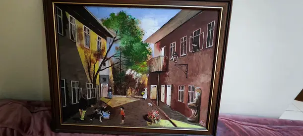 Original 1985 Painting - Franz Schubert Birthplace, vienna