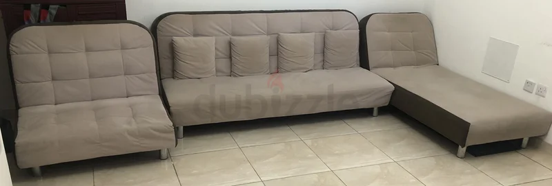 Sofa cum bed with reclining set on sale dubizzle Umm al Quwain