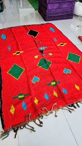 Moroccan Azilal Handwoven Wool Rug Carpet Afghan Berber Iranian