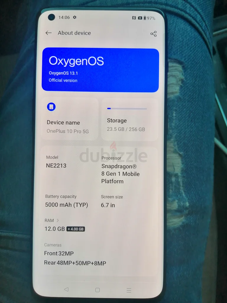Mobile OnePlus 10pro Dual sim card63216839020545112
