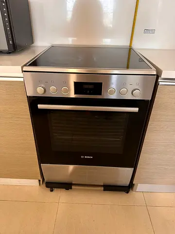 Bosch New Model 4 Ceramic Electric Cooker 60 cm Stainless Steel