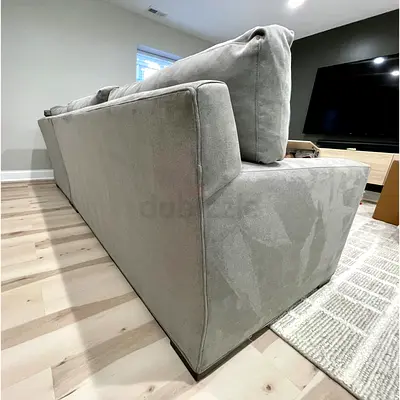 Crate Barrel Axis High quality feather filled Corner LShape Sofa