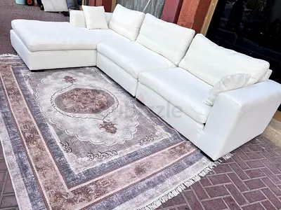 Marina Home Feather filled LShape Sofa beige