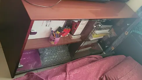 Glass Door Storage Cabinet