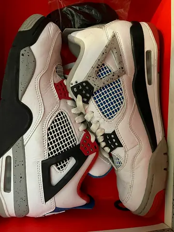 air jordan 4 （red and blue）