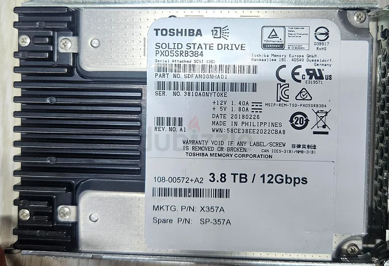 3.84TB ENTERPRISE SAS SSD 12Gbps Read Intensive 2.5 hot-plug SAS SSD FOR SERVER  HIGH WORK LOAD63265097009793112