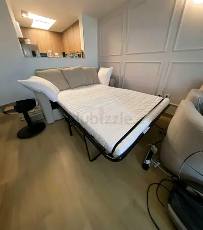 As new Ikea Gronlid Two Seater Sofa Bed Beieg
