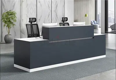 Luxury Office Reception Desk Custom Made