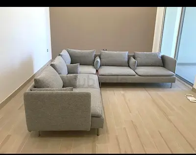 IKEA Sodhremn Corner L shape Sofa light Grey