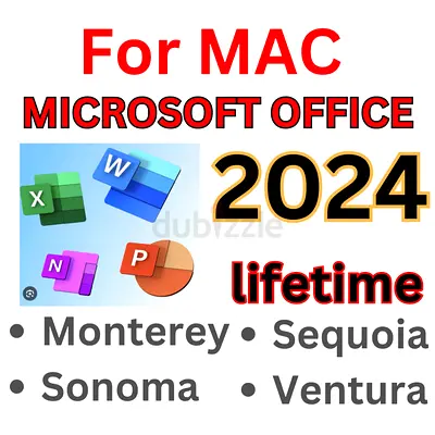 MICROSOFT OFFICE 2024 MAC  WINDOWS LIFETIME