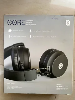 MuveAcoustics CORE Over-Ear Headphones, Over-Ear Bluetooth Wireless, Soft On-Ear Cushion Earcups Foldable, 20H Playtime, HD Audio Deep Bass for Airpla MuveAcoustics Core Wireless Bluetooth Over-Ear Headphones