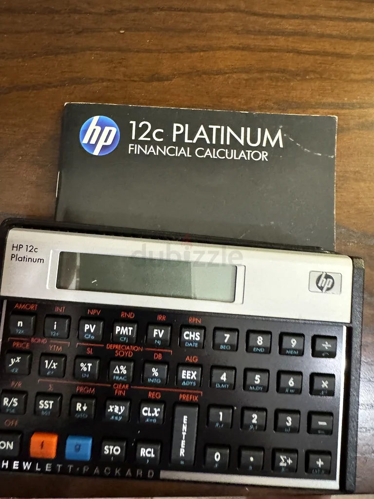 آلة حاسبة مالية HP 12c platinum63262402393731110