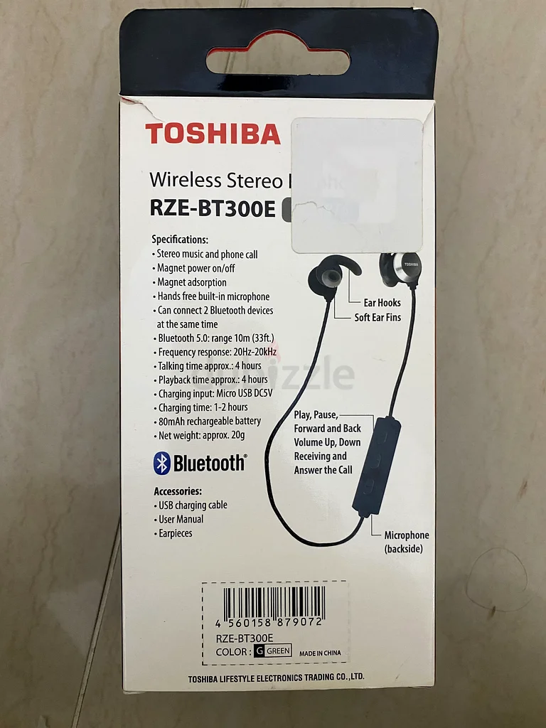 سماعات رأس ستيريو لاسلكية من توشيبا RZE-BT300E63256063790083111