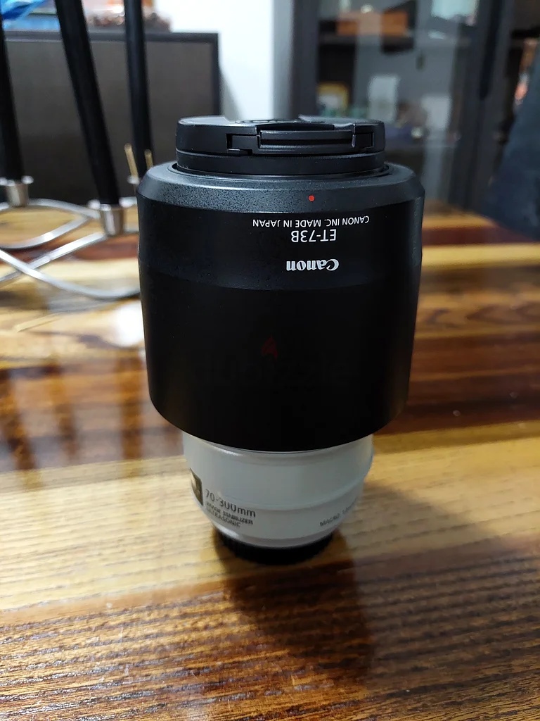 Canon EF 70-300L F4-5.6 IS image stabilised lens with Kenko UV filter and lens hood63172680234627112