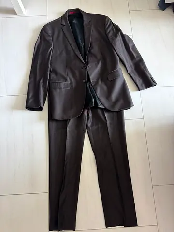 Men’s dark brown suit from Enrico Marinelli, size: 50