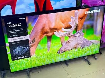 Samsung Q80C, 55 Inch, QLED, Smart TV, QA55Q80CAUXZN, Carbon Silver (2023)