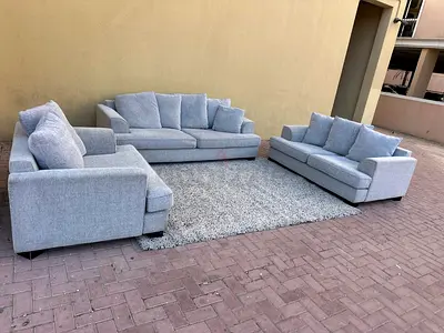 The One Kingston Sectional 6__ Seater Sofa light Grey