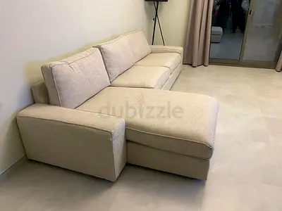 IKEA Kivik L Shape Sofa beige perfect Condition