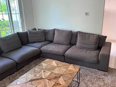 Top quality Olta feather filled Six ___ pieces Sofa Set perfect Condition