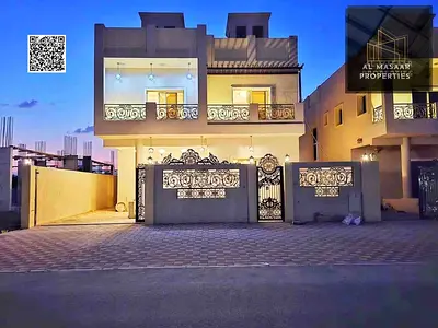 Villa For Sale, Personal Finishing, One Of The Most Luxurious Villas In Ajman, Directly Opposite The Park, Freehold And Without Service Fees
