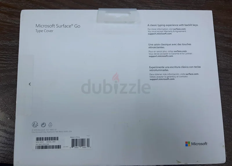 MICROSOFT SURFACE GO TYPE COVER (KCM-00025) BLACK63254495413121113