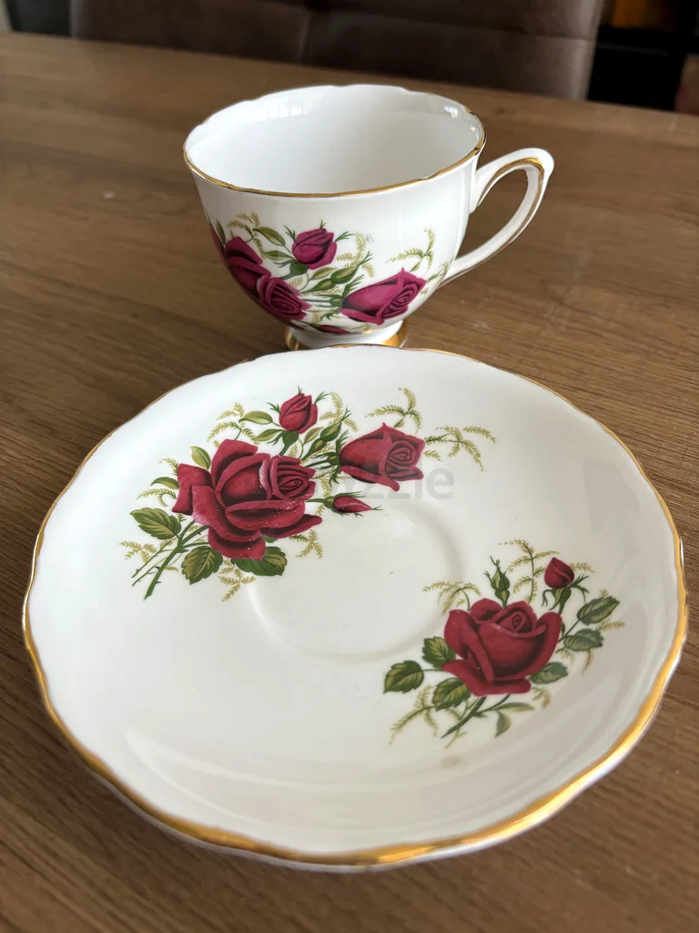 Vintage Bone China Cup, Saucer and Plate63216356557185112