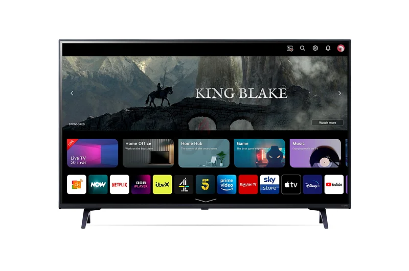 تلفزيون 43 بوصة - تلفزيون ذكي إل جي 43 بوصة بدقة 4K فائق الوضوح - أفضل تصميم لشاشة سينما بدقة 4K مع تدرج تلقائي للون - طراز 202463265600419841113