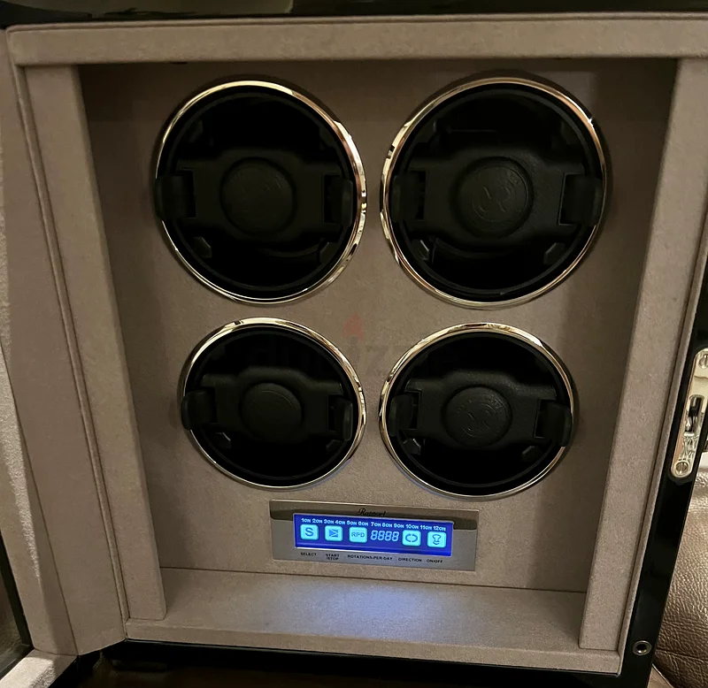 Brand new RAPPORT LONDON Formula Quad Watch Winder - Black63242172301570112