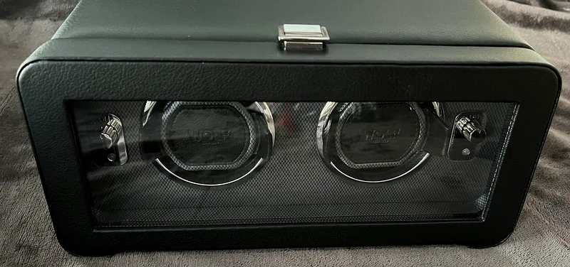 BRAND NEW: WOLF Windsor Double Winder With Cover black.63242172294017112