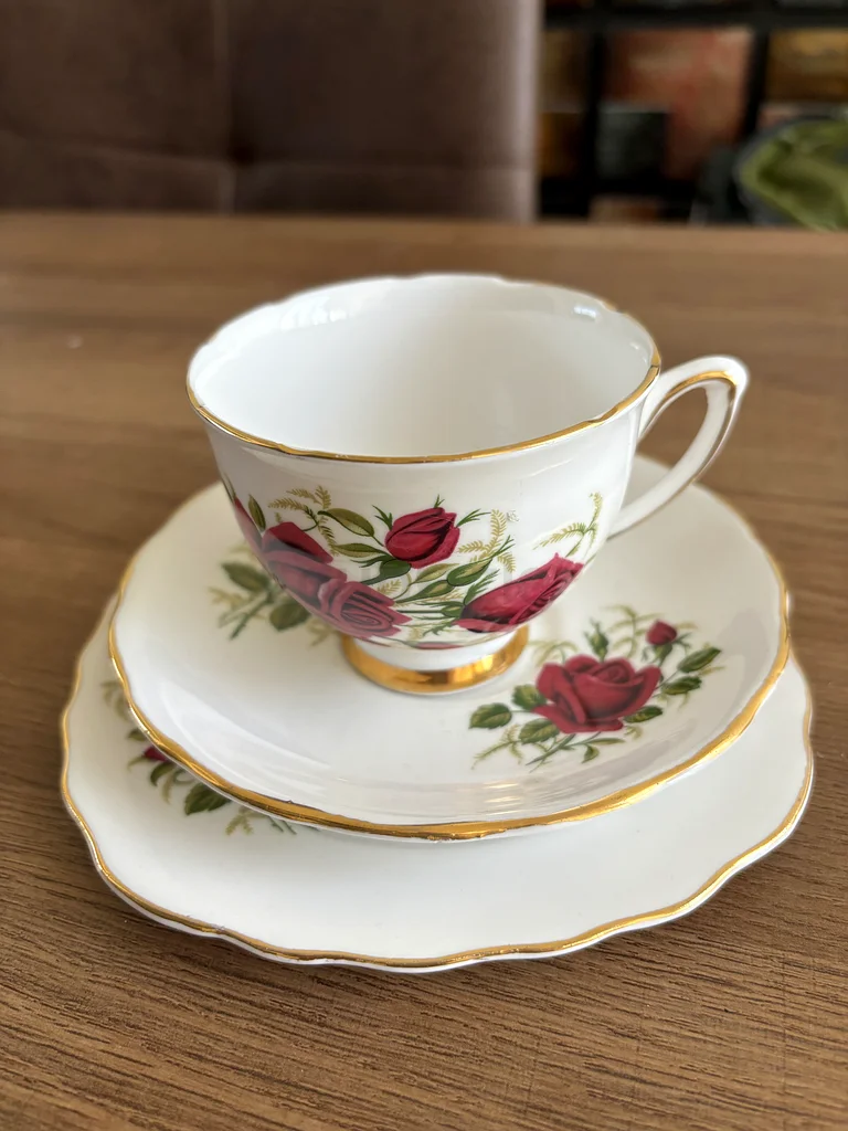 Vintage Bone China Cup, Saucer and Plate63216356557185110
