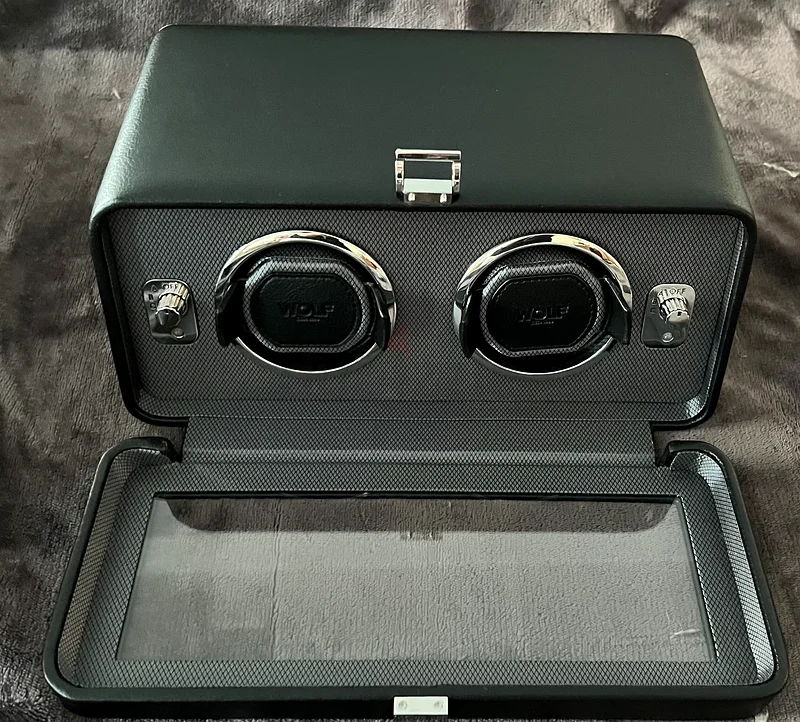 BRAND NEW: WOLF Windsor Double Winder With Cover black.63242172294017110