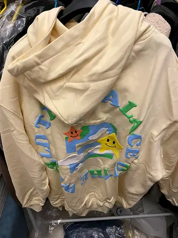 Star Unisex Sweatshirt Hoodie -YELLOW