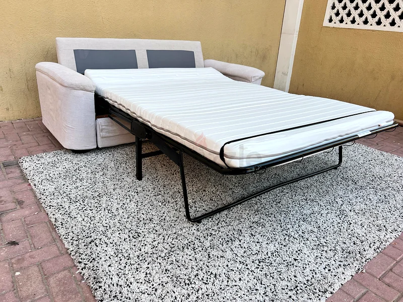 IKEA Lidhult Two Seater sofa bed beige dubizzle Dubai