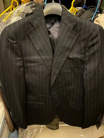 striped suit