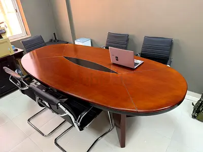 Urgent sale! Wooden Conference Table with 6 Chairs