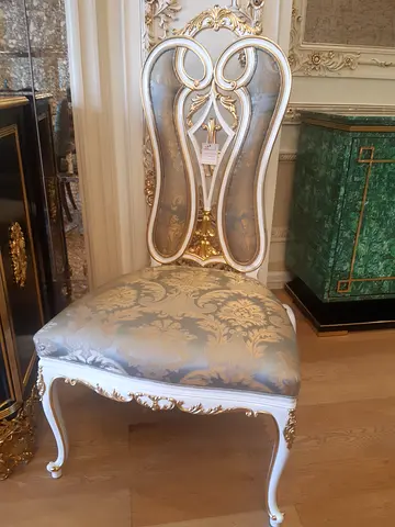 Dining chair solid wood and Italian fabric material chairs