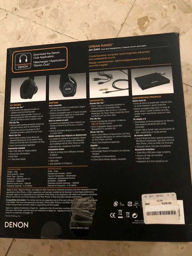 Denon urban raver AHD-401 with built in headphone amplifier63196147222019112