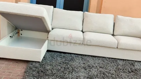 Almost New Excellent condition IKEA Vimle L Shape Sofa beige with storage