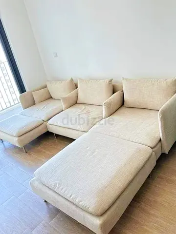 Almost brand new IKEA Sodhremn L Shape Sofa beige