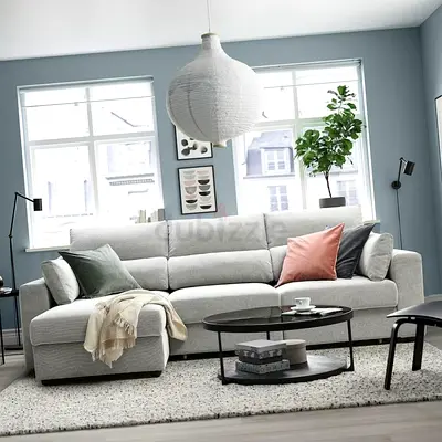 Selling Excellent condition IKEA eskelstuna L shape Sofa bed with storage